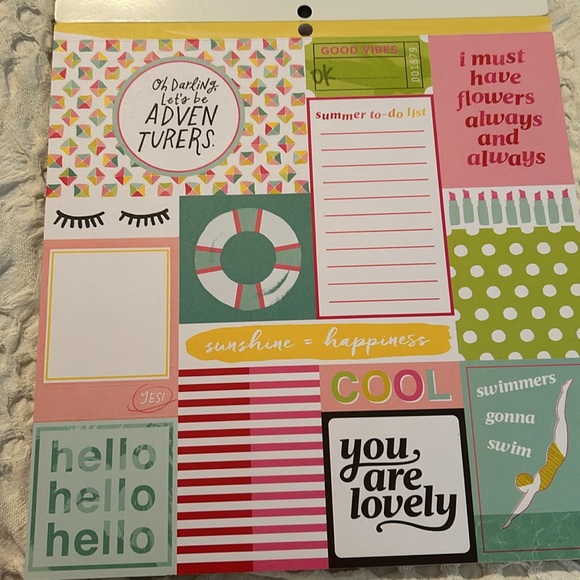 Like New Dear Lizzy Happy Place 12x12 scrapbook paper pad 47 pages - Picture 6 of 16